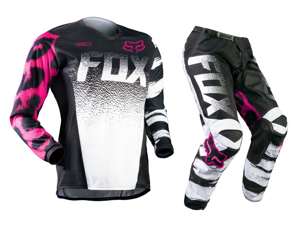 Fox Mx Gear NEW 2015 180 Youth Black/Pink Kids MTB BMX Motocross Girls Gear Set | eBay