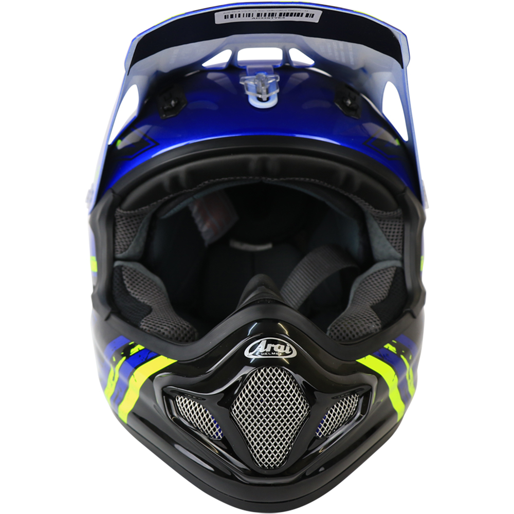 Arai New Mx Vx Pro Star Yellow Blue Motocross Off Road Dirt Bike