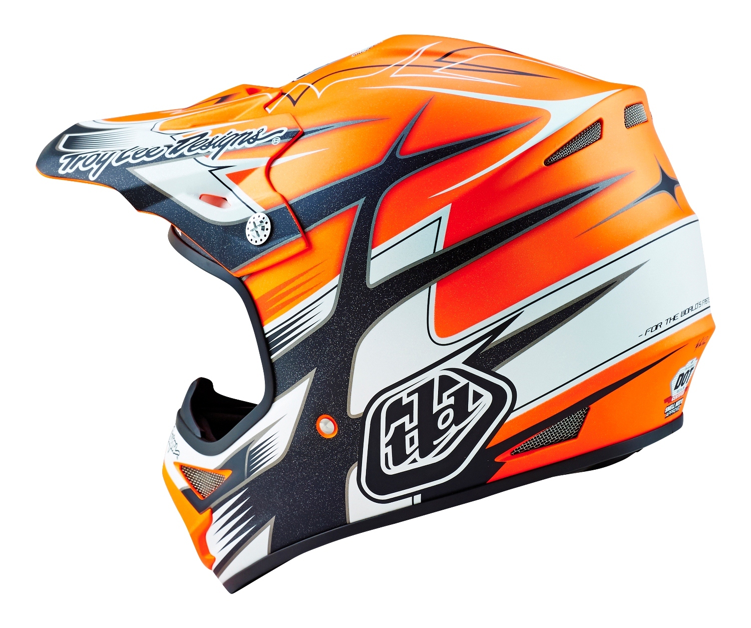 Troy Lee Designs 2016 Mx Air Starbreak Matte Orange Motocross Dirt Bike