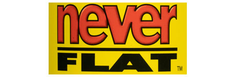 Never Flat logo