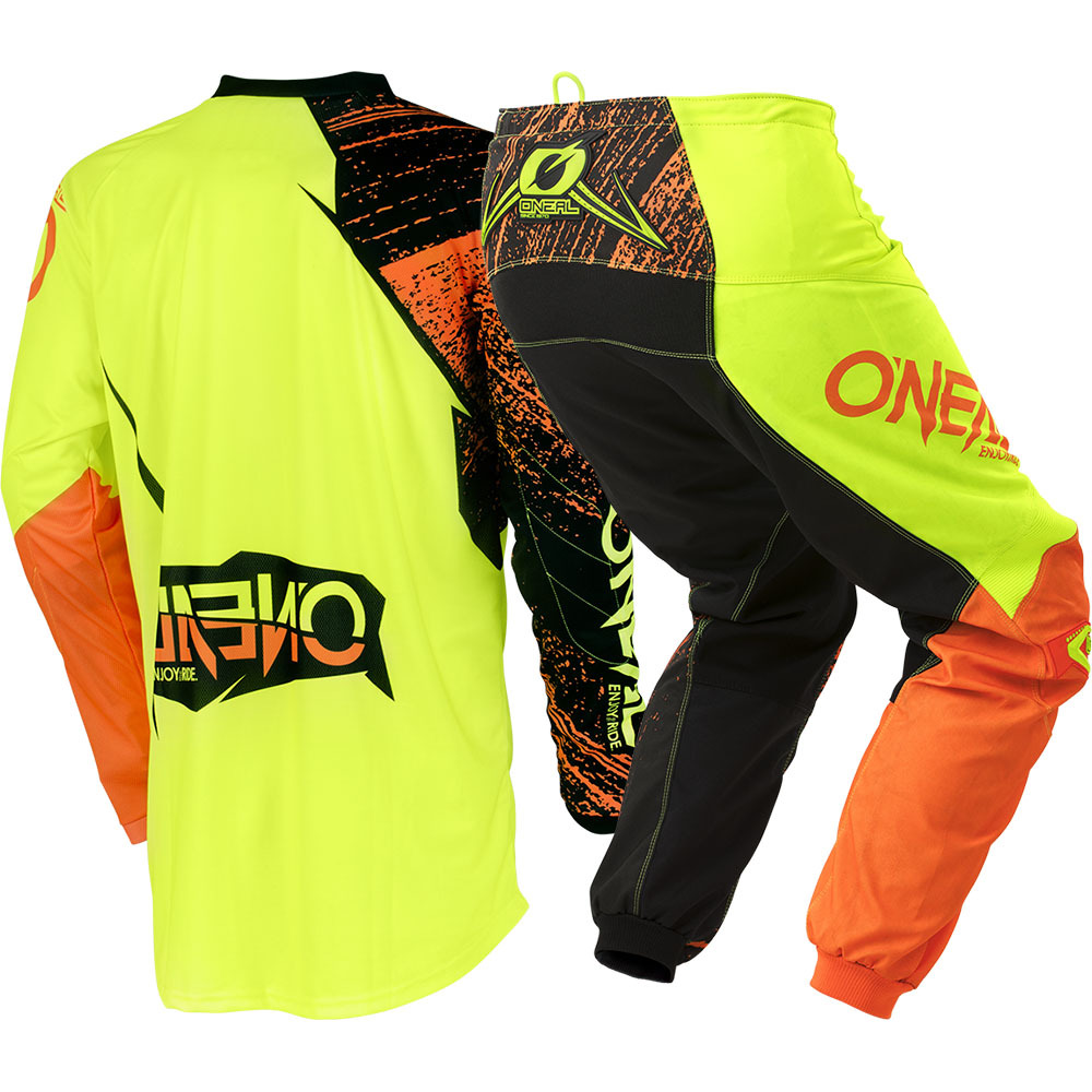 Download NEW Oneal 2018 MX Element Burnout Hi-Viz Orange Jersey ...