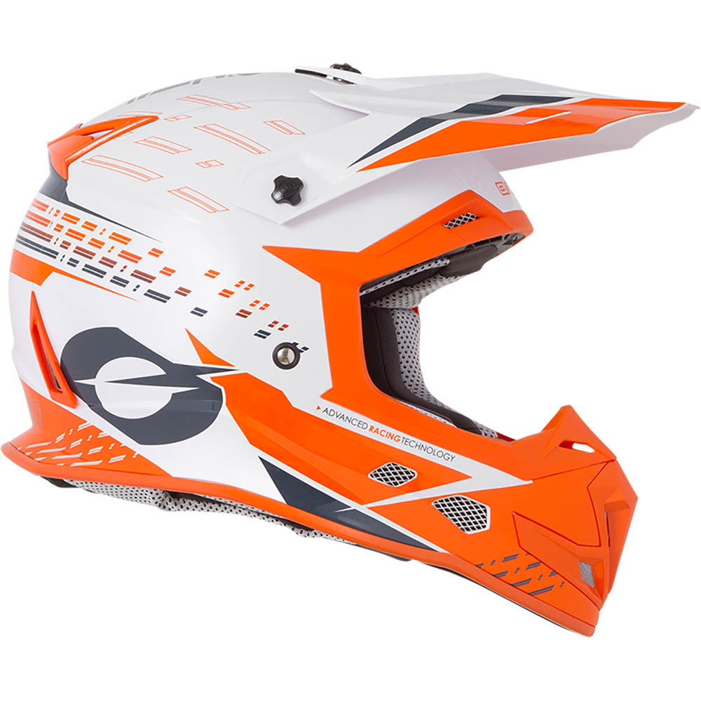 Oneal 2020 5 Series Trace White/Orange Helmet at MXstore