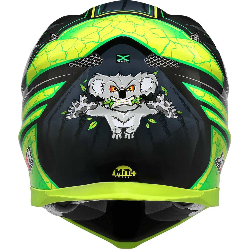 M2R X4.5 PC-1F Metcalfe Replica Flo Yellow Helmet at MXstore