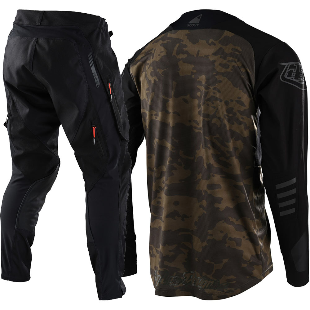 Troy Lee Designs Scout SE Jersey Systems Camo Green / 2XLarge