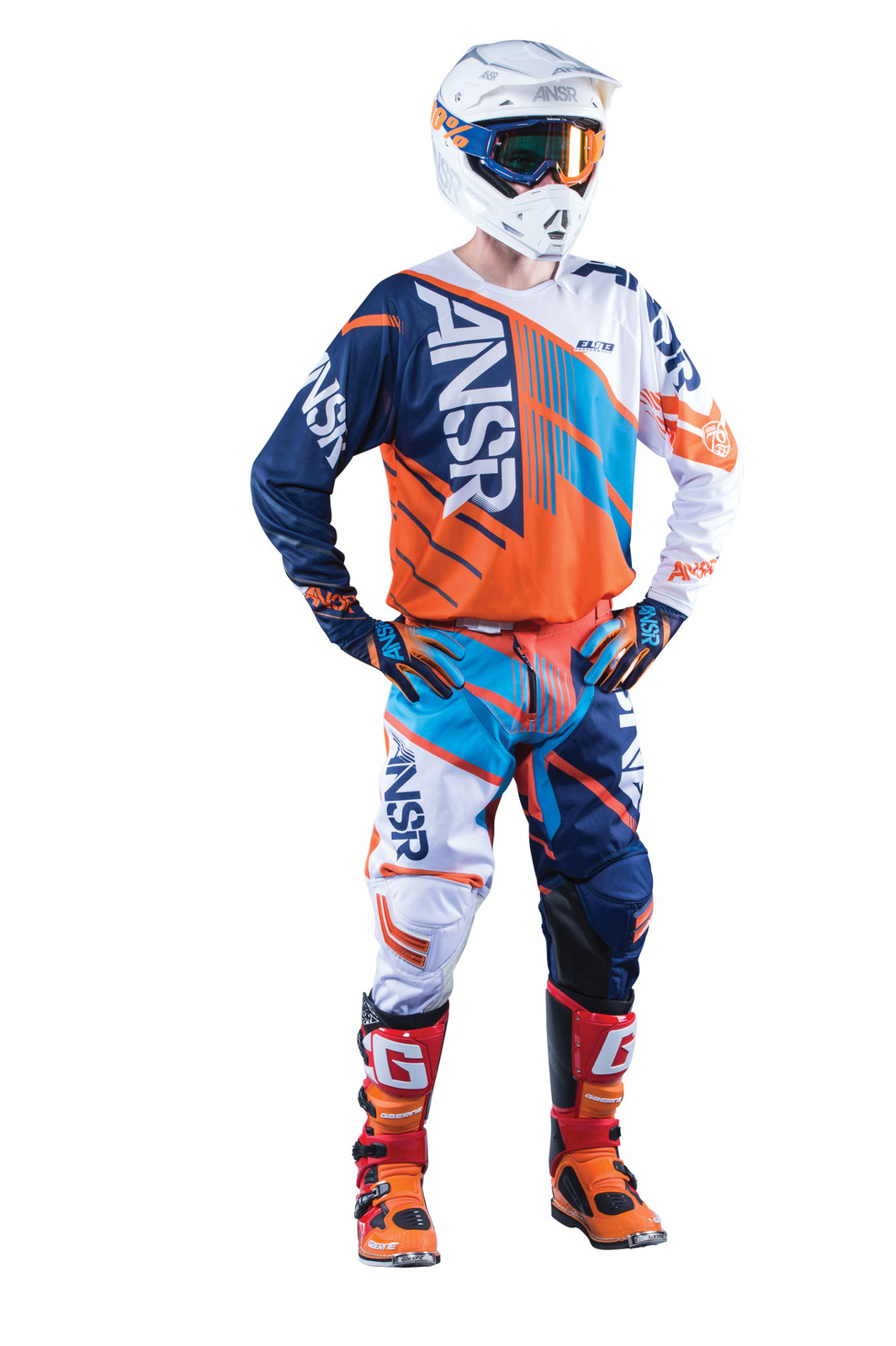 Answer NEW 2016 Mx Elite Jersey Pants KTM Orange Cyan White Motocross ...