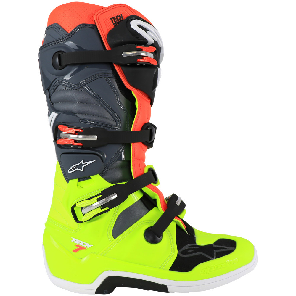 Alpinestars 2020 Tech 7 Fluro/Red/Black Boots at MXstore