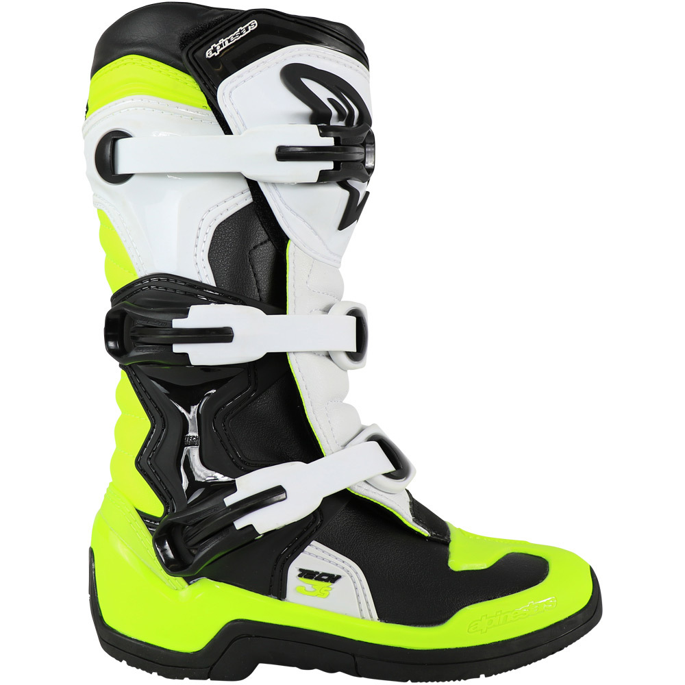 Alpinestars 2020 Tech 3S Black/White/Fluro Kids Boots at MXstore