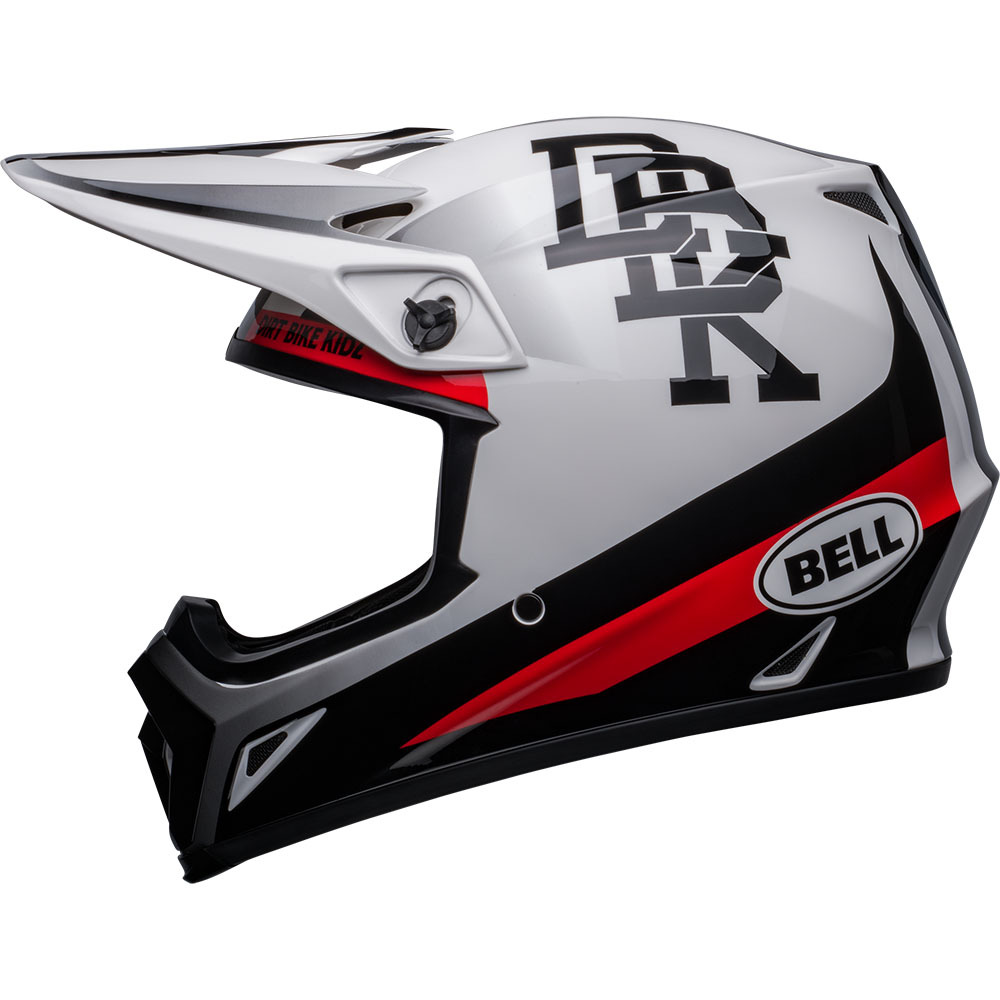 Capacete Bell MX 9 RSD The Rally White/Black Mips