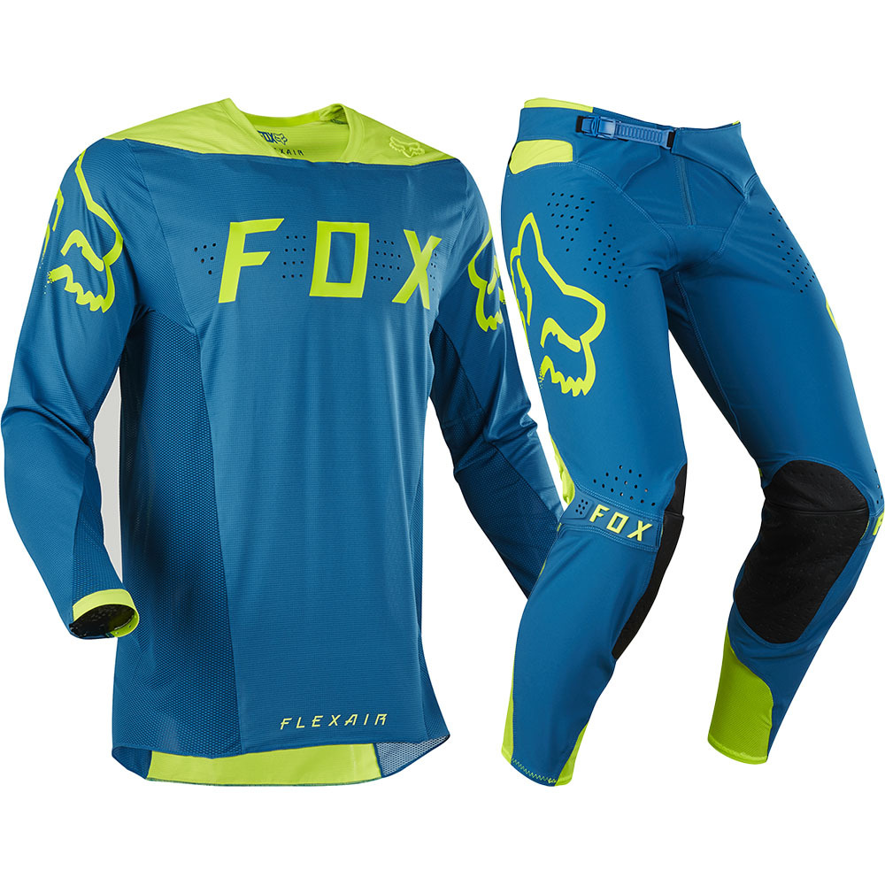 NEW Fox Racing MX 2017 LE Flexair Moth Teal Jersey Pants Motocross Gear ...