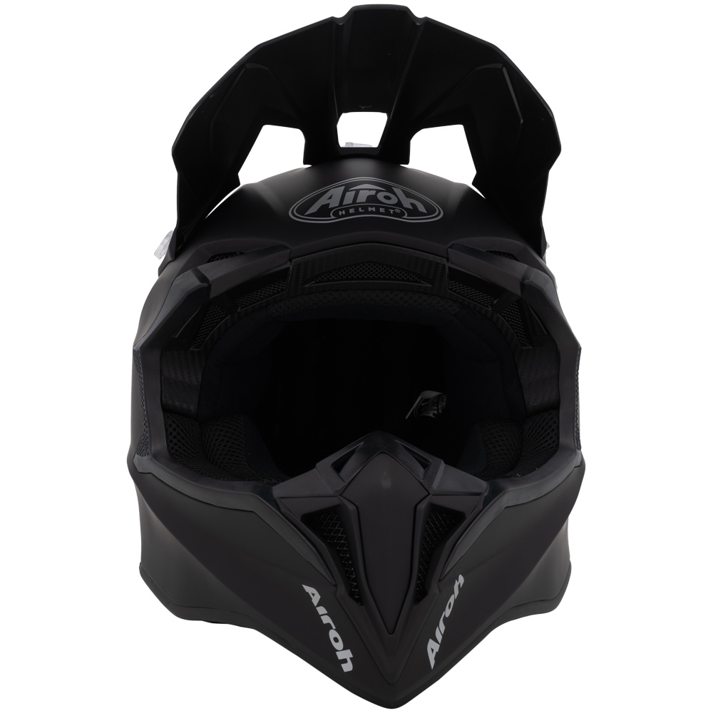 matte black dirt bike helmet