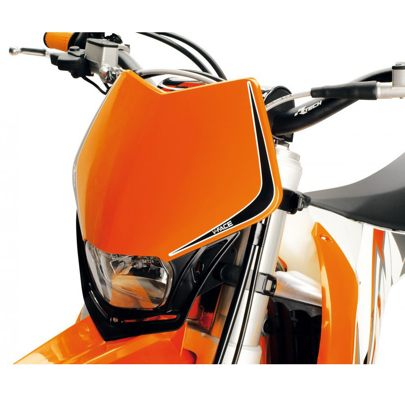 RaceTech V-Face Orange Headlight - Racetech