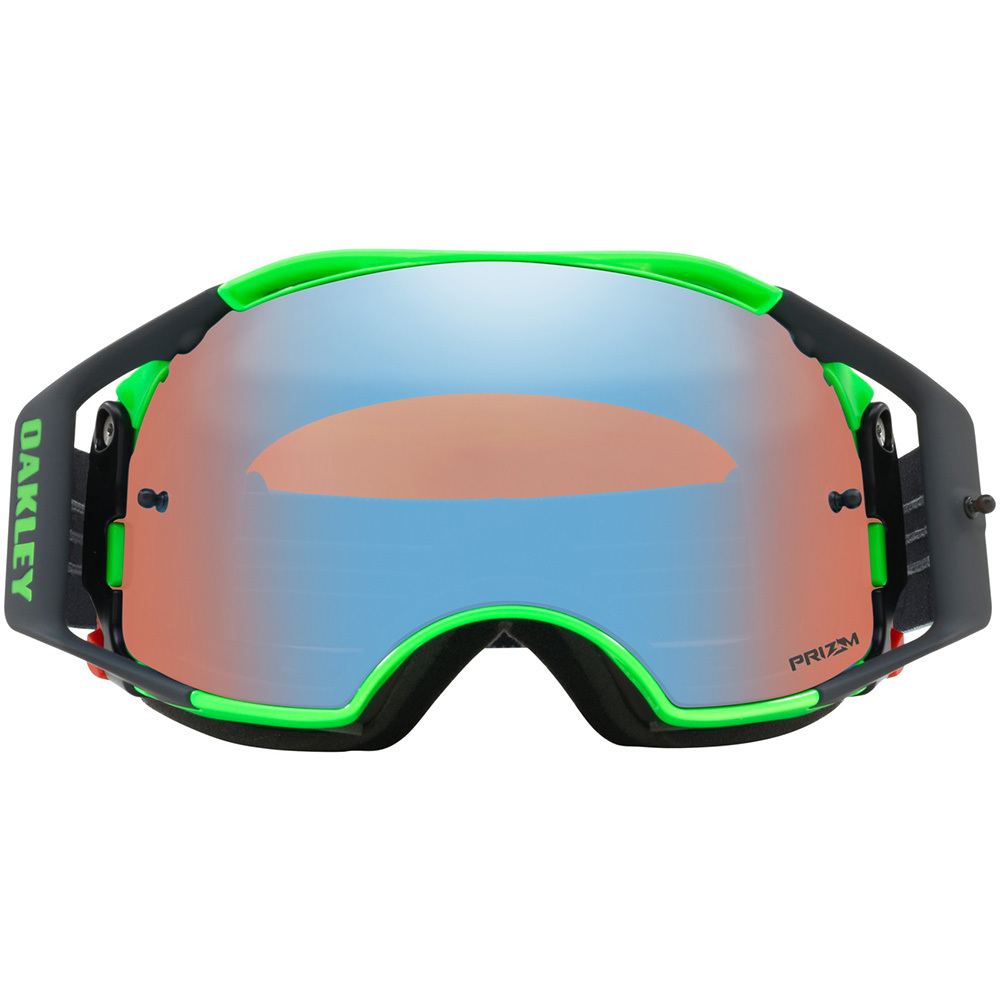 Oakley NEW Mx Airbrake Shockwave Blue Green Prizm Motocross BMX MTB ...