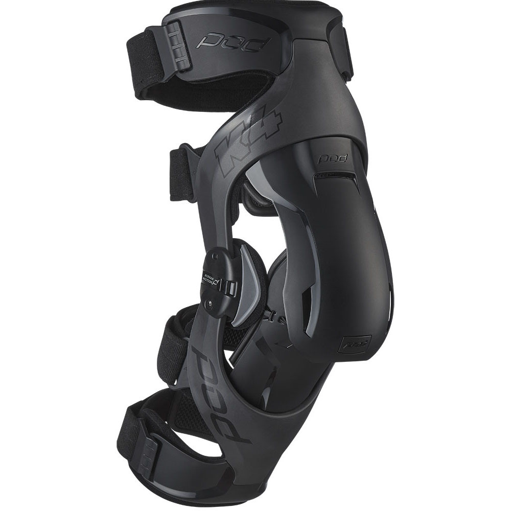 Pod K4 2.0 Graphite/Black Knee Brace Set - POD