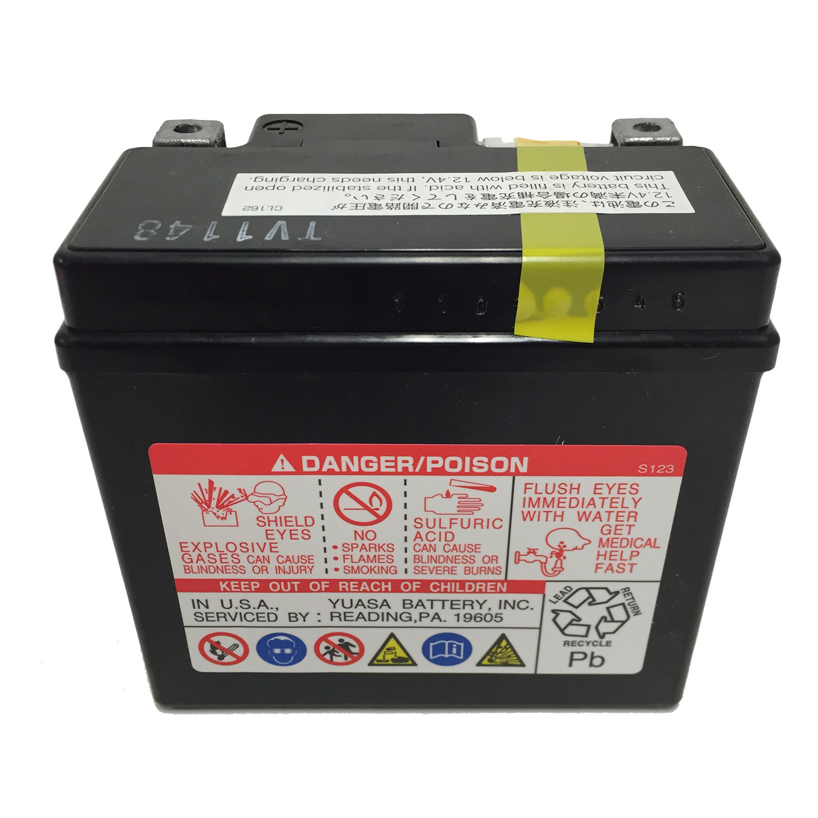 Yuasa YTZ7S 12V Motorcycle Battery at MXstore