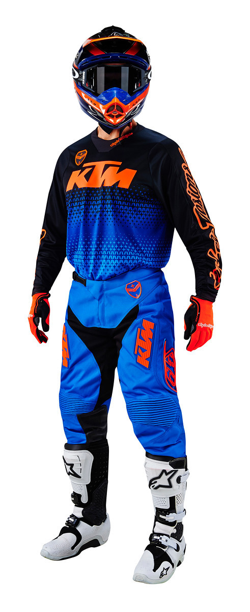 Troy Lee Designs NEW Mx SE Starburst TLD KTM Orange Blue Motocross ...