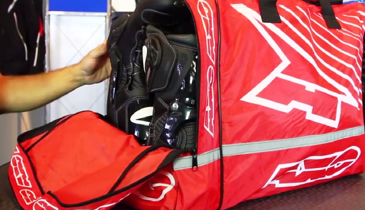 Axo NEW Mx Weekender Red Travel Motocross Gearbag BMX Luggage Dirt Bike ...