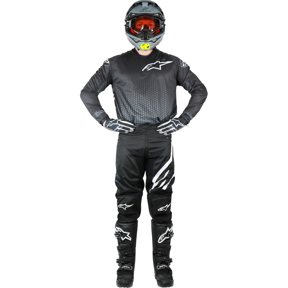 Download NEW Alpinestars 2019 MX Racer Graphite Black Jersey Pants Motocross Gear Set | eBay