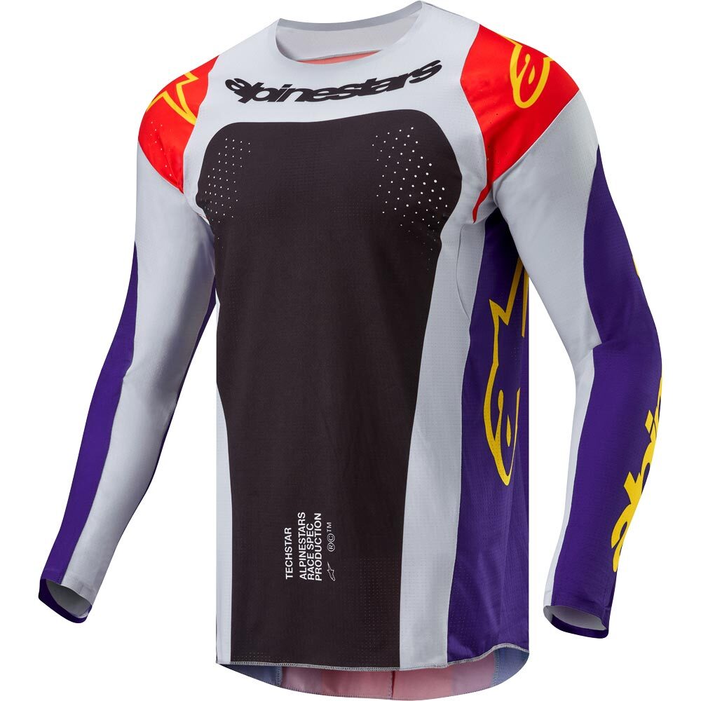 Alpinestars 2024 Techstar Ocuri Hot Orange/Purple/Black Gear Set At MXstore