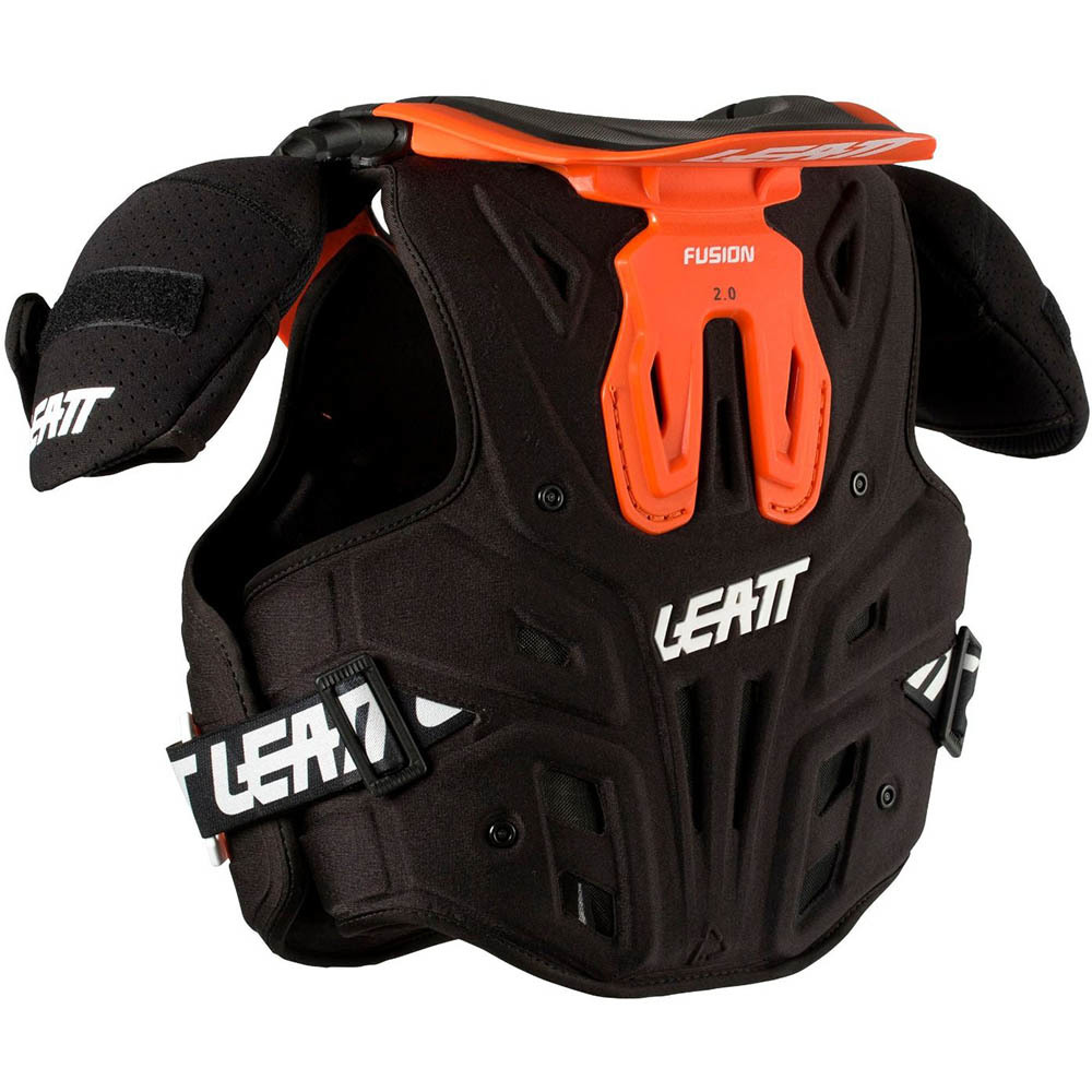 Leatt MX Fusion 2.0 Jr Orange Kids Motocross Dirt Bike Armour Neck