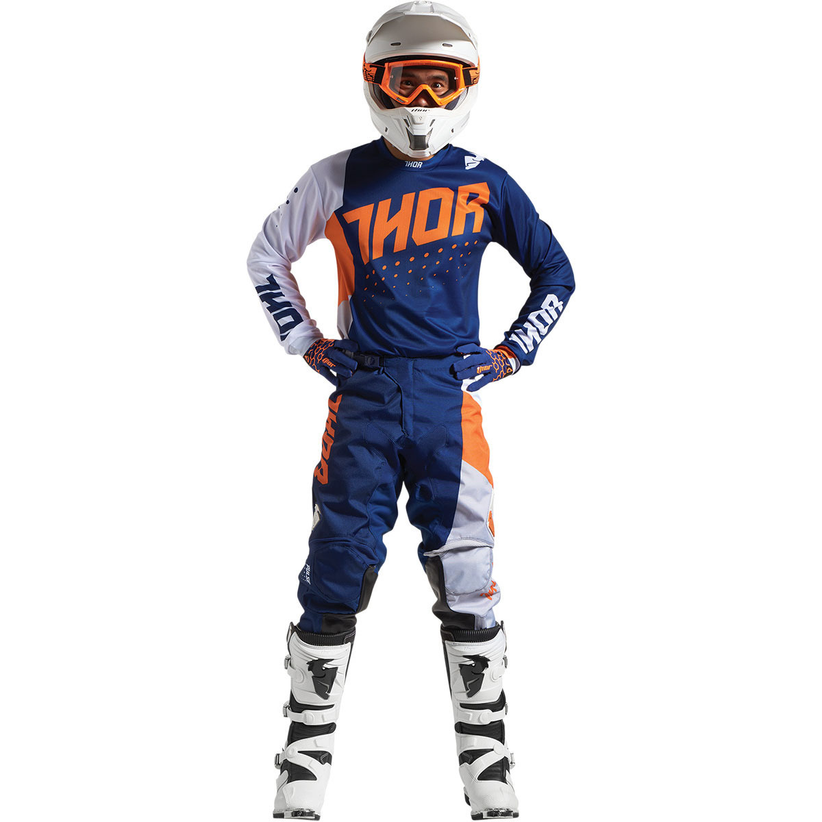 orange dirt bike gear