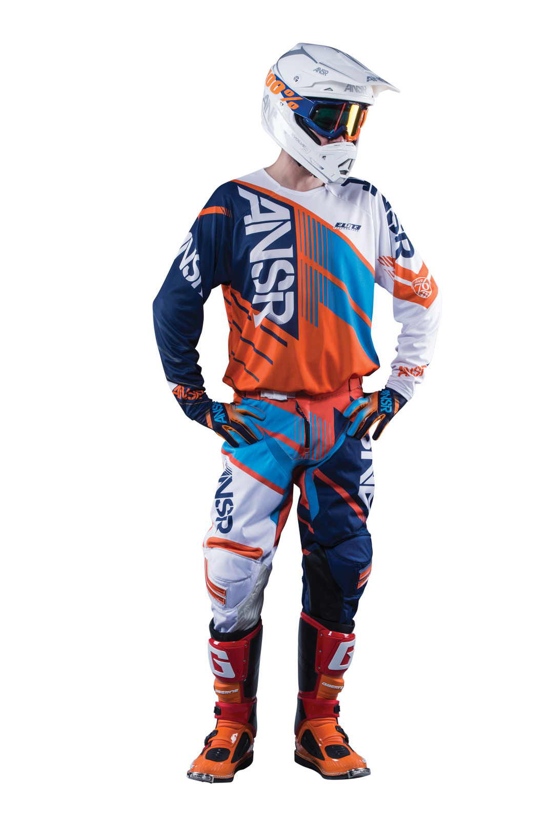 Answer NEW 2016 Mx Elite Jersey Pants KTM Orange Cyan White Motocross ...