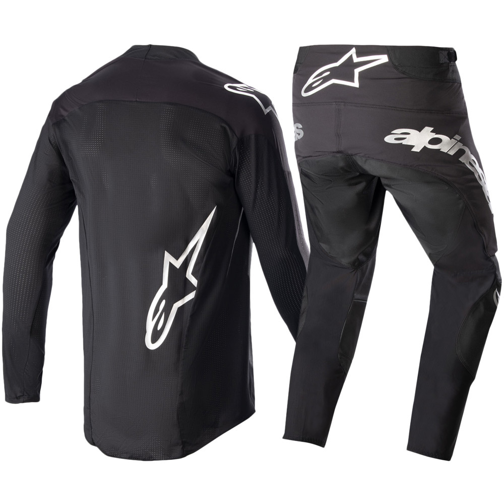 Alpinestars 2023 Techstar Arch Black/Silver Gear Combo at MXstore