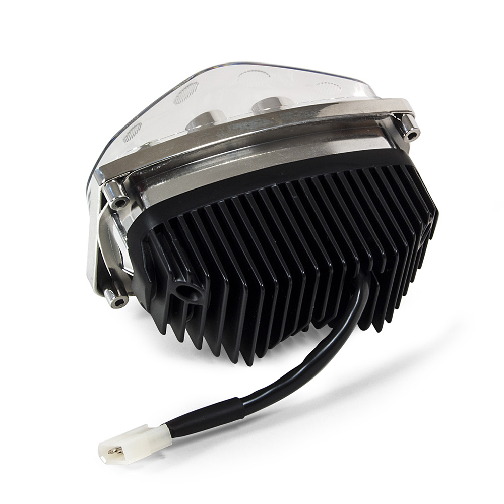 Racetech V-Face Black LED Headlight at MXstore