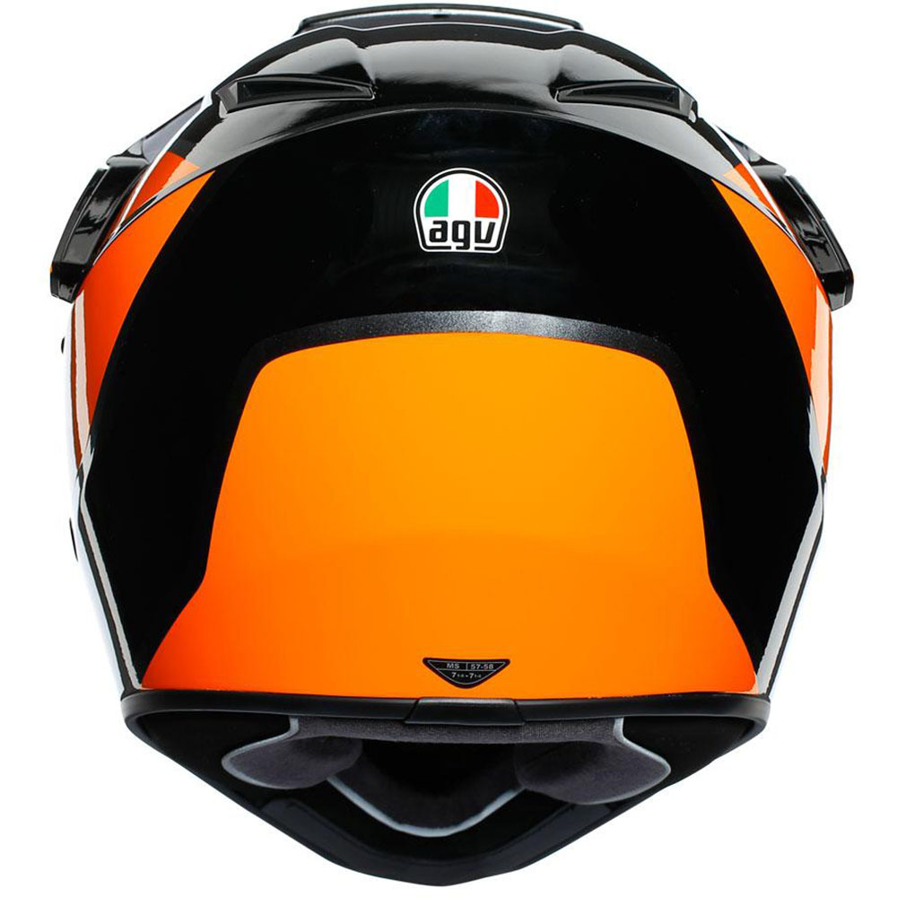 orange adventure helmet