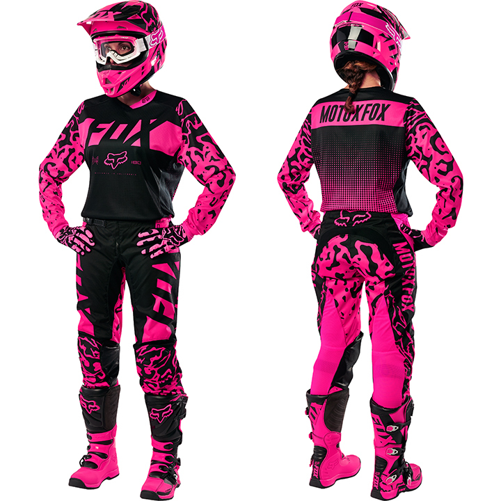 Fox Racing New 2016 Ladies MX 180 Pink Black Motocross Dirt Bike Womens ...