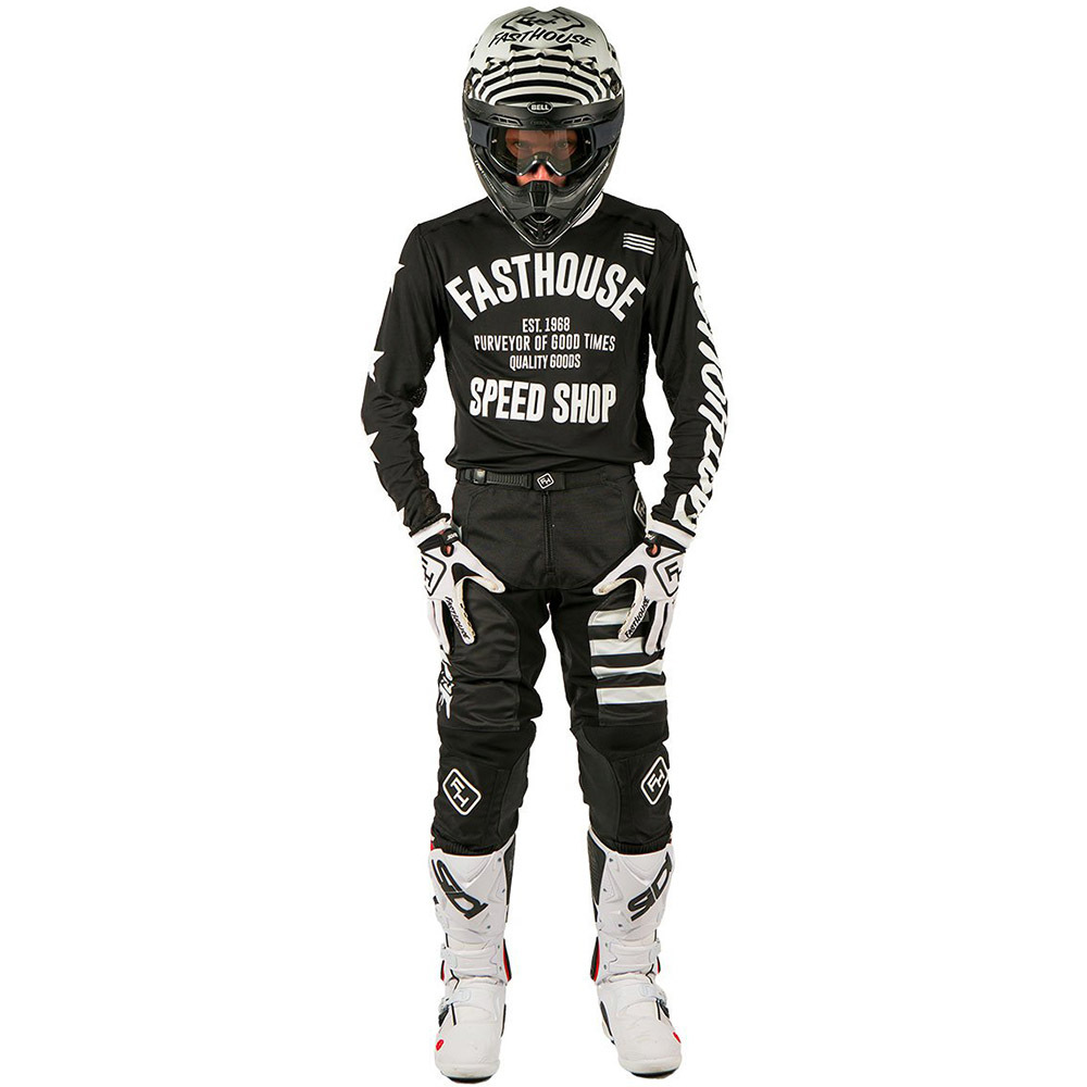 Fasthouse 2019 Mx Gear Speed Style Stripe Black Motocross Dirt Bike