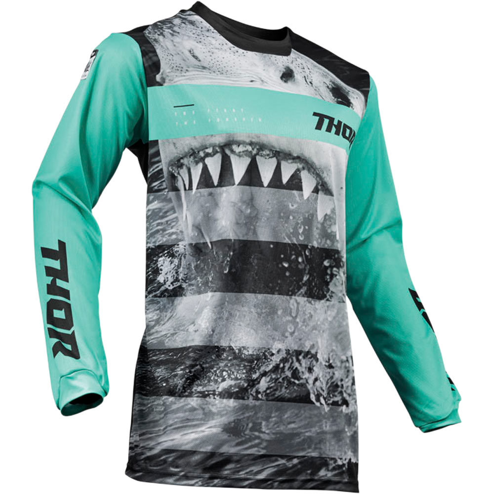 Download NEW Thor MX Youth 2019 Pulse Jaws Shark Mint Black Kids ...