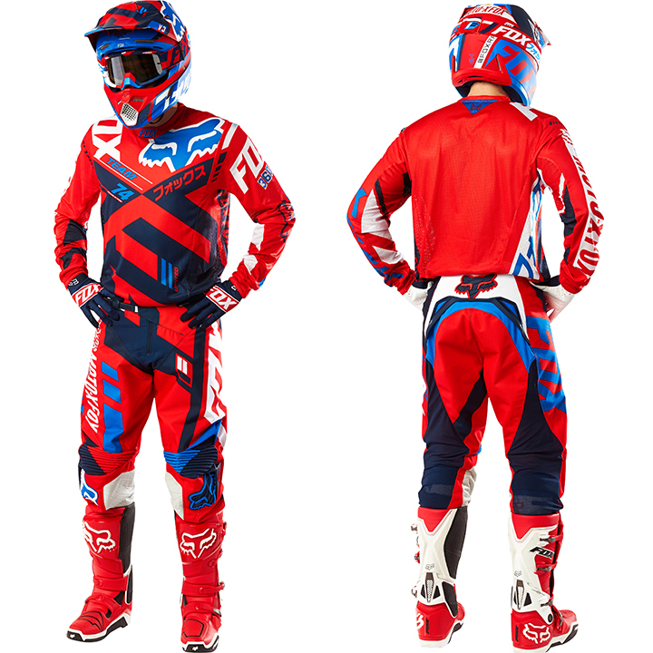 Fox Racing NEW 2016 Mx 360 Divizion Red Blue Motocross Dirt Bike Gear ...