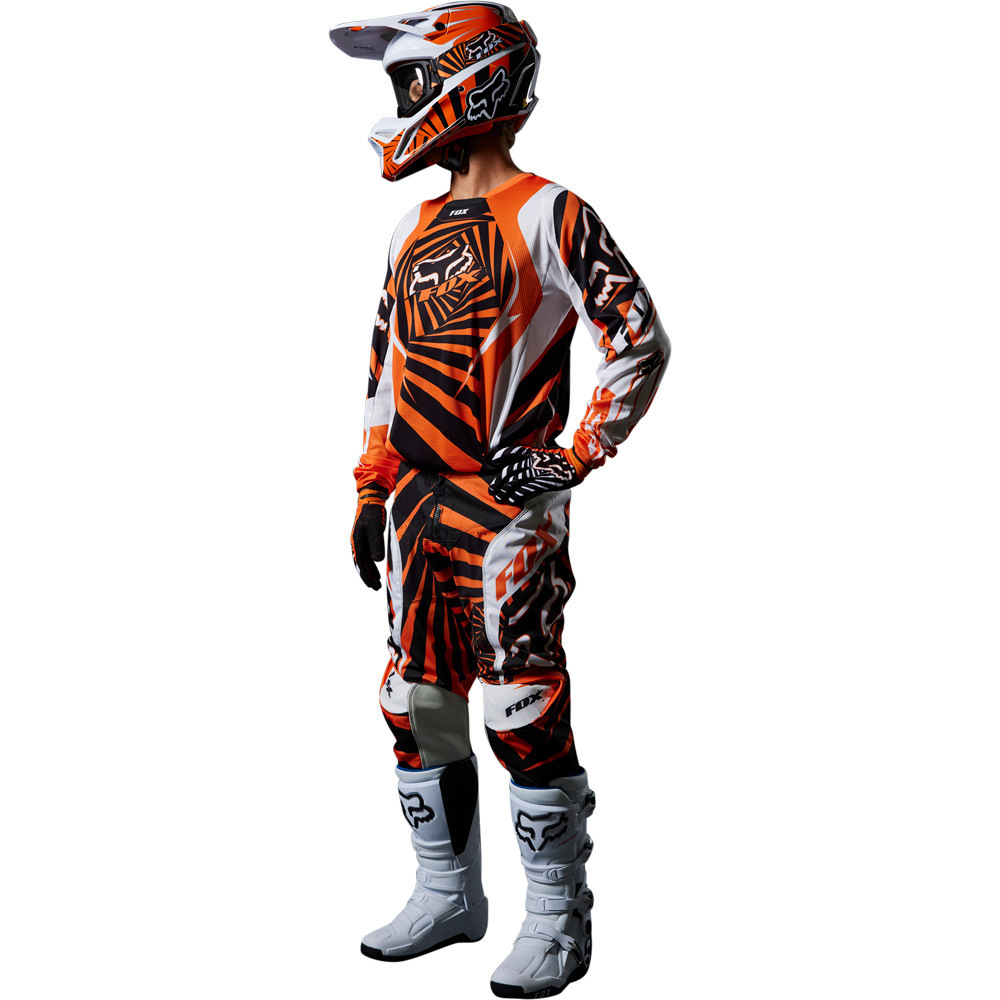 Orange and black cheap dirt bike gear