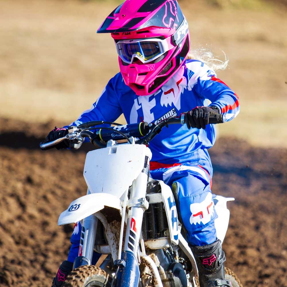 NEW Fox Racing 2019 Youth MX V1 Prizm Black Pink Girls Kids Motocross Helmet | eBay