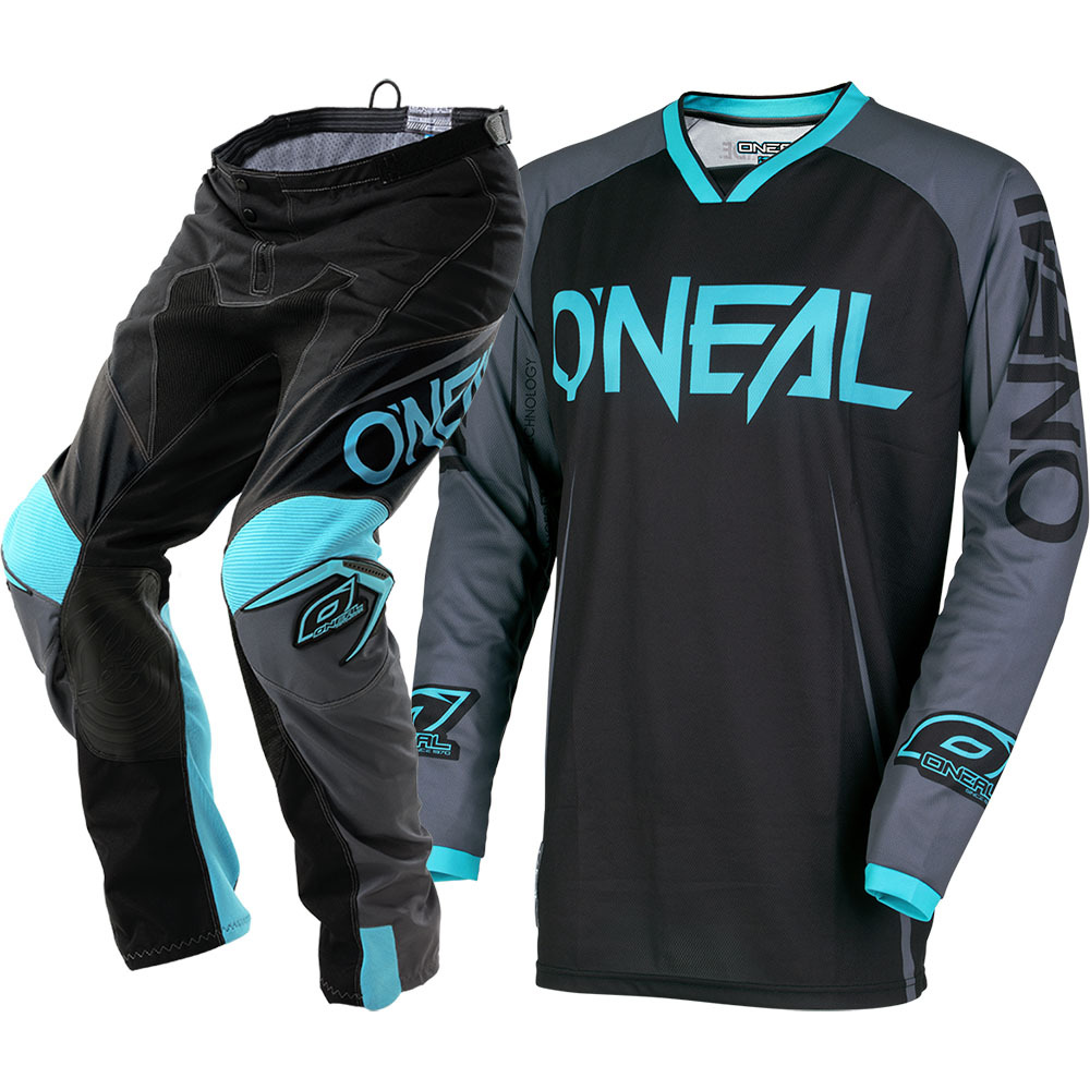 Oneal NEW Mx 2018 Mayhem Blocker Black Grey Teal Kids Youth Motocross ...