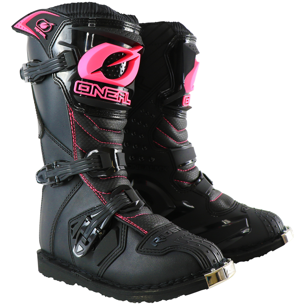 pink motocross boots