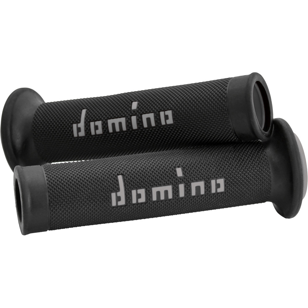 Domino Black/Silver Road Racing Grips at MXstore