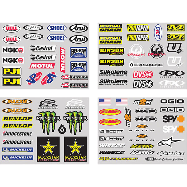 Factory Effex NEW Mx Jersey Iron On Motocross Sponsor Decal Logo