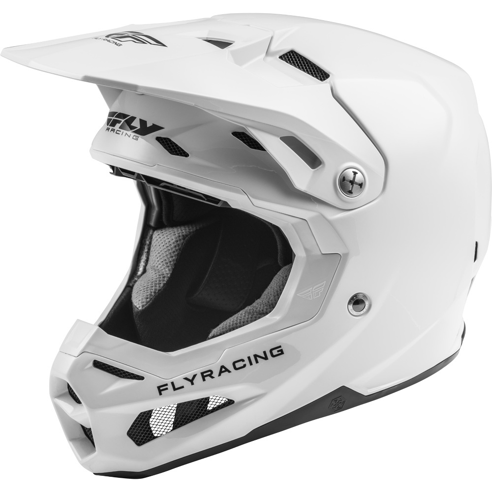 Fly Racing 2020 Formula Solid White Helmet at MXstore