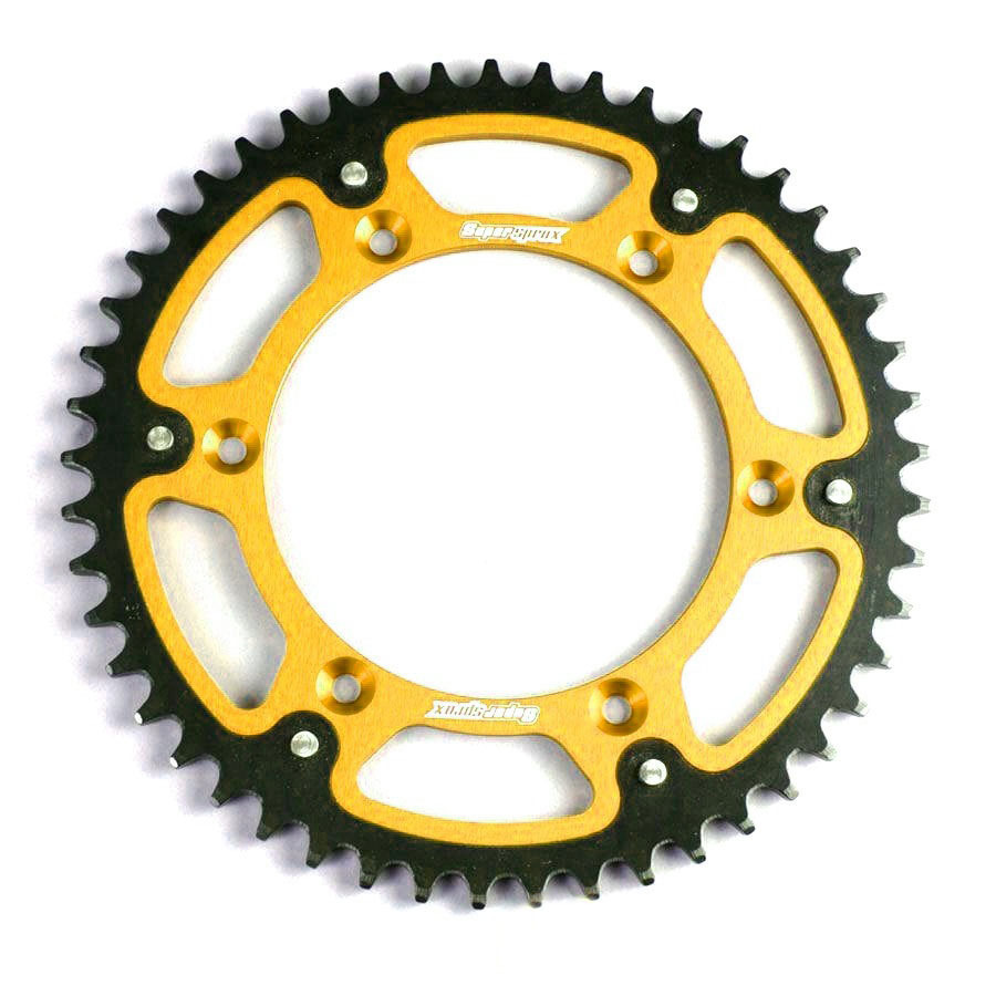 Supersprox Honda CR/CRF/XR Gold Stealth Rear Sprocket at MXstore