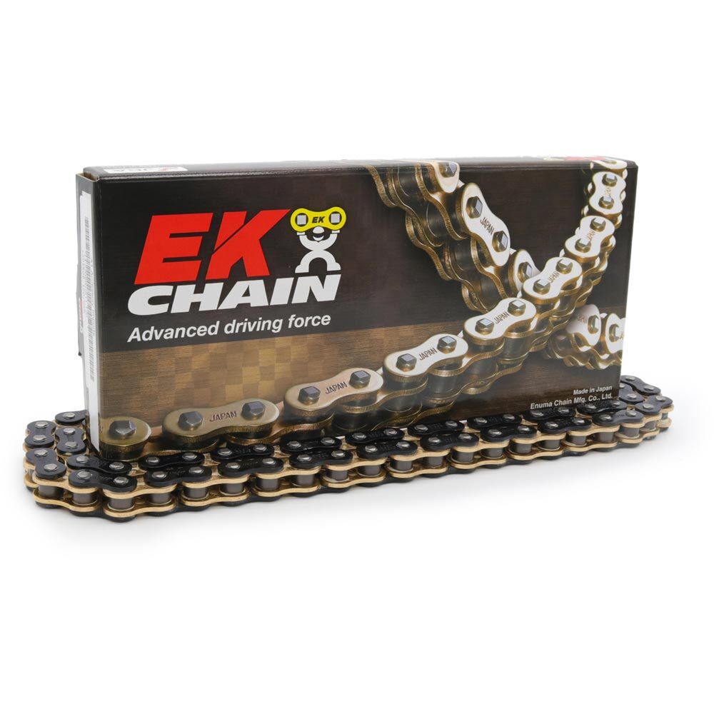 EK Chains 520 Heavy Duty Black/Gold 120L Race Chain At MXstore