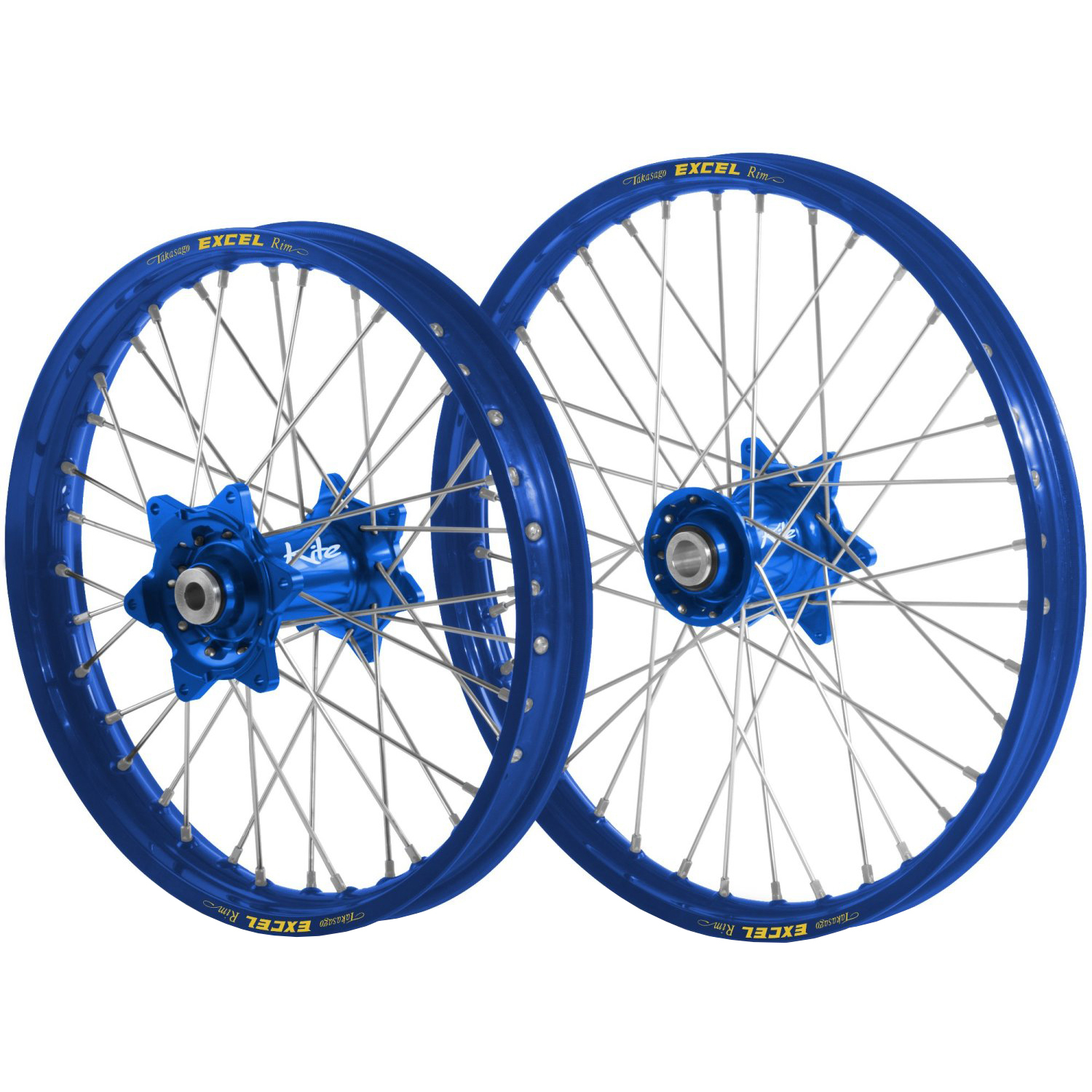 Kite/Excel Yamaha YZ250F-450F 14-23 Blue/Blue Elite Wheel Set