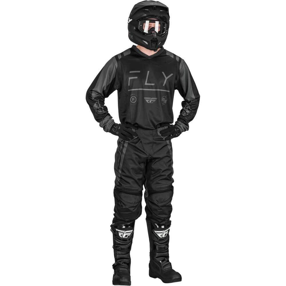 Fly Racing 2024 F-16 Black/Charcoal Gear Combo at MXstore