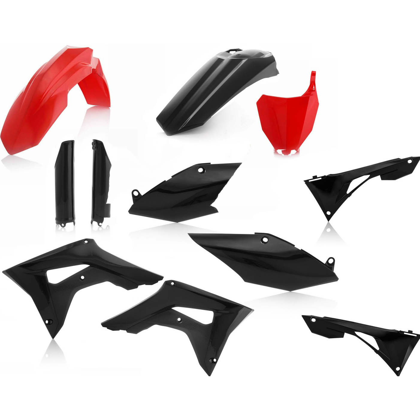 Acerbis Honda CRF450R 17-18 CRF250R 18 Red Black Plastics Kit at