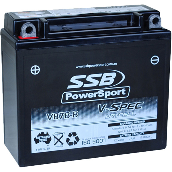 SSB Powersport VB9-B 12V V-Spec High Performance AGM Battery At MXstore