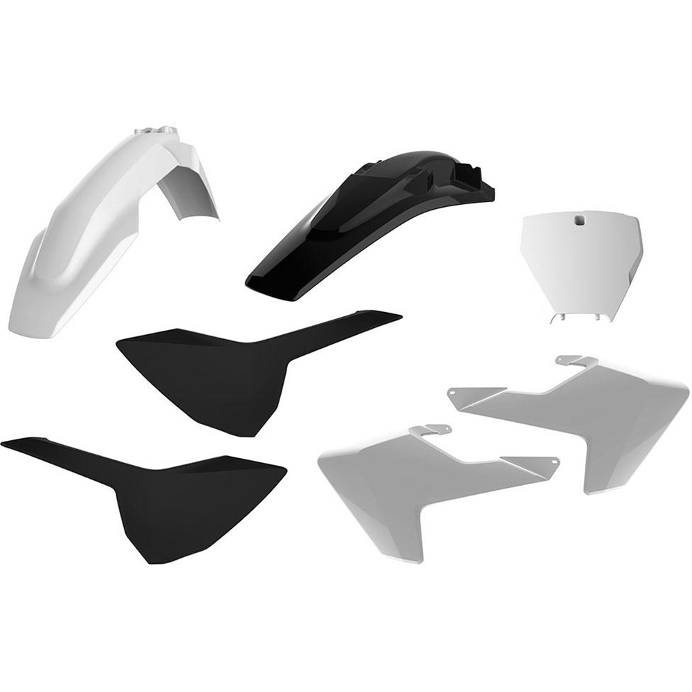 Polisport Husqvarna TC/FC 16-18 White/Black Plastics Kit at MXstore