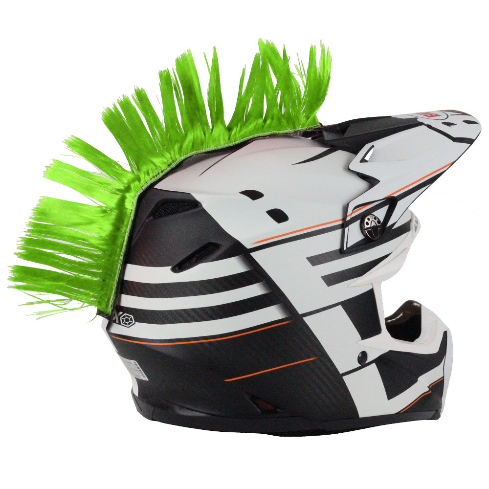 green mohawk helmet