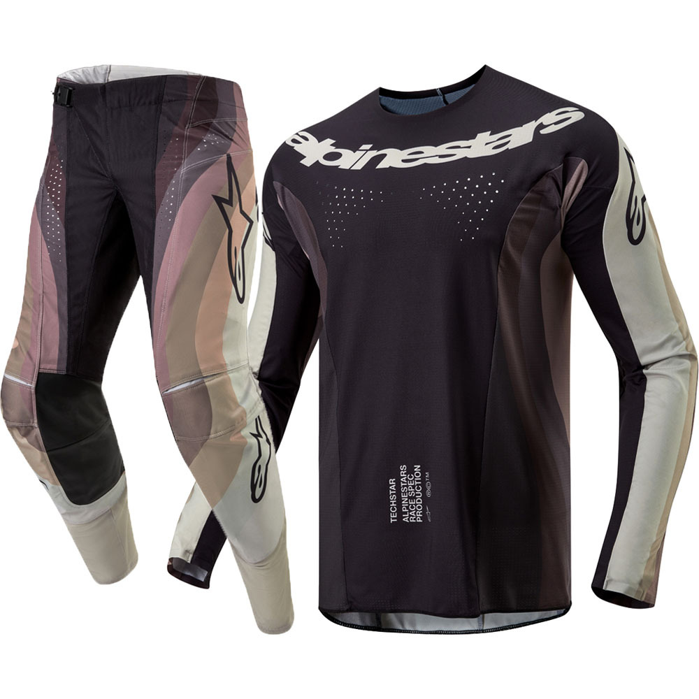 Alpinestars 2024 Techstar Pneuma Dark Sand/Iron Dust Grey Gear Set at ...