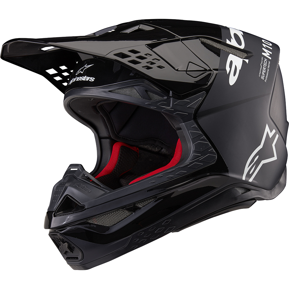 Alpinestars 2025 S M10 Flood Black Grey Helmet at MXstore