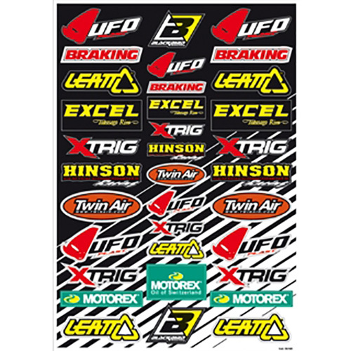 Blackbird Racing Sponsor B Decal Sheet At MXstore